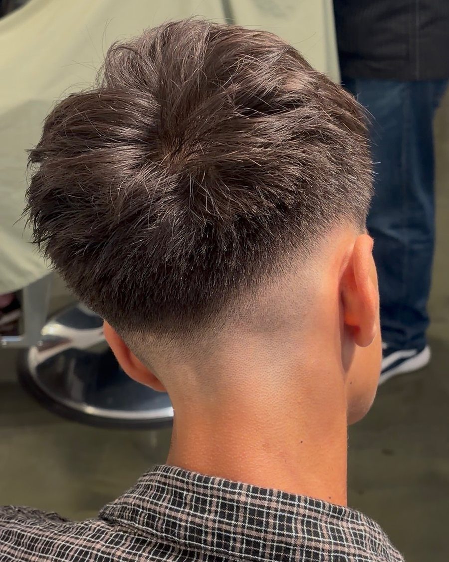 Mid fade, back view