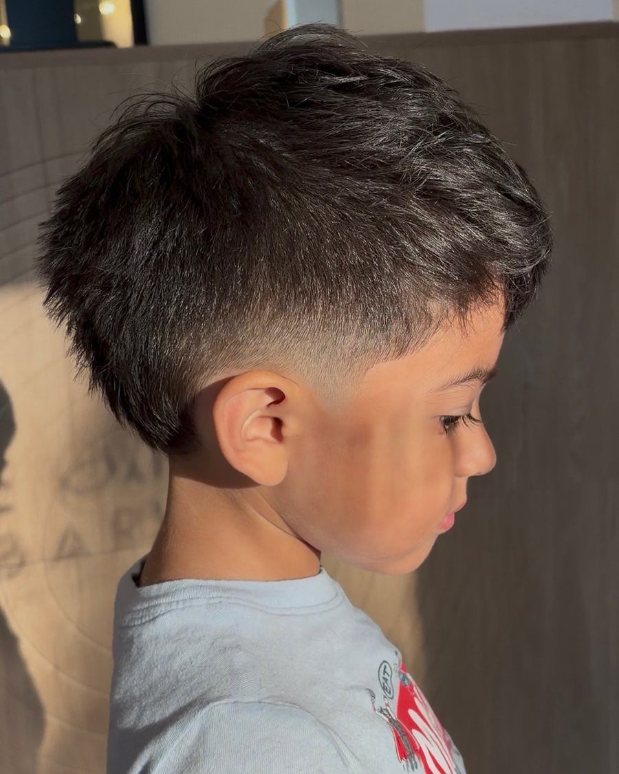 Mullet with a low fade